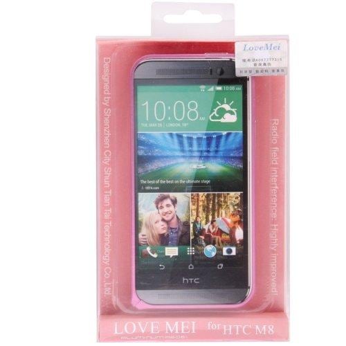 Metallbumper till HTC One M8 rosa