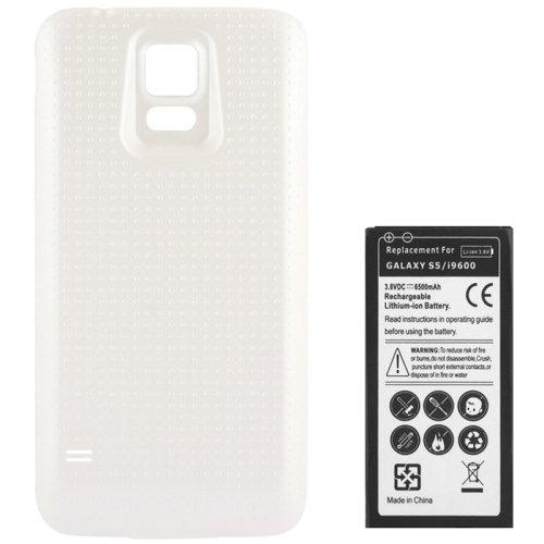Batteri+ skal till Samsung Galaxy S5 - vit 6500mAh