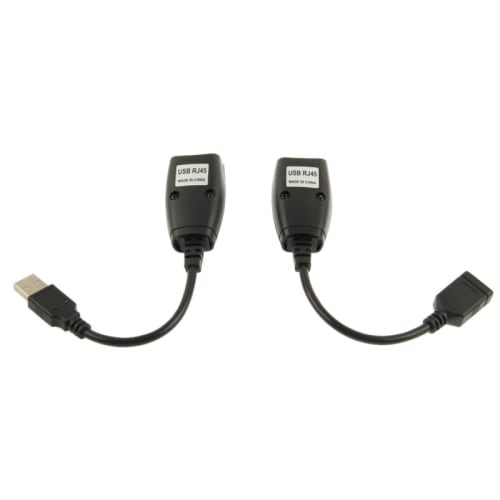 USB-förlängning med RJ45-extender för upp till 50 meter räckvidd