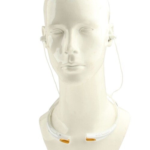 Bluetooth Sporthalsband headset - Vit