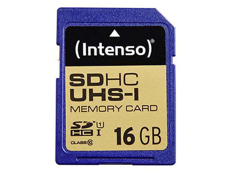 16GB Intenso SDHC CL10 UHS-I