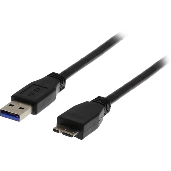 USB 3.0 Kabel - A Hane - Micro B Hane