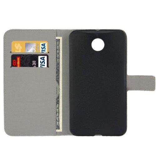 Flipfodral hållare & kreditkort till Google Nexus 6