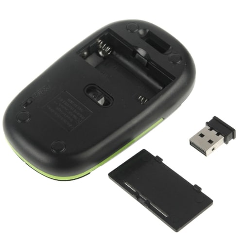 Optisk trådlös mus - Grå/grön