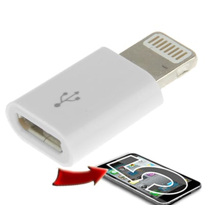 Micro USB Adapter till iPhone 6/6s / iPhone 5 / SE mm