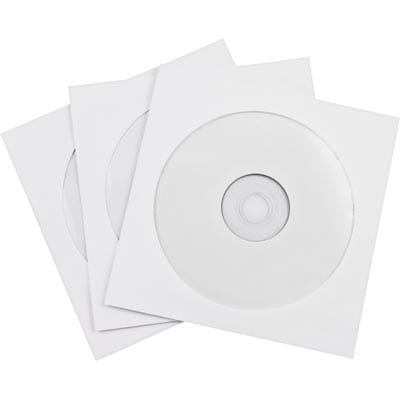 CD-skiva Pappersficka - 100-pack