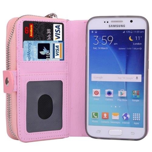Plånbok Samsung Galaxy S6 - Rosa