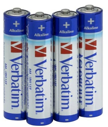 4-Pack AAA Verbatim Högkvalitétsbatterier