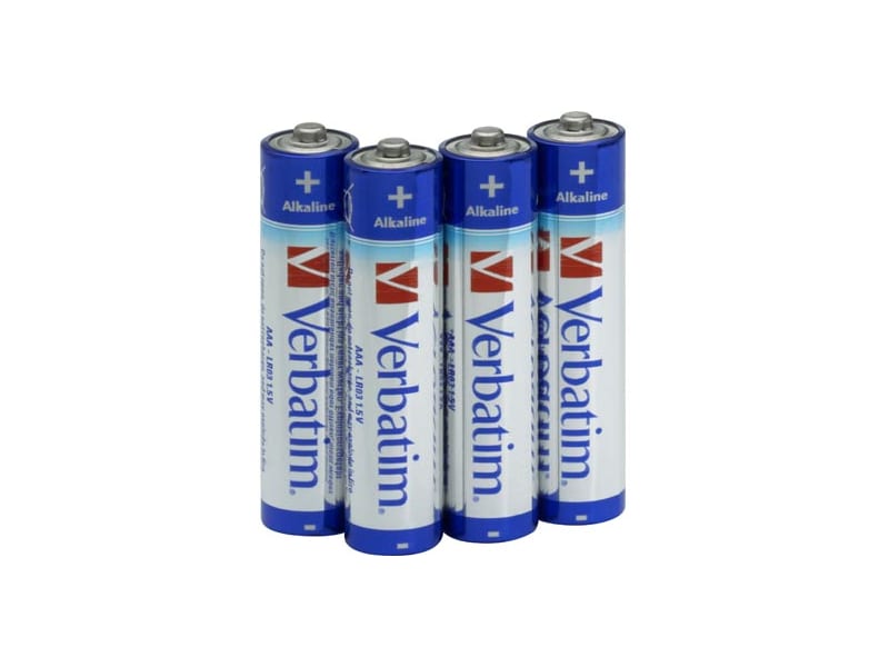 4-Pack AAA Verbatim Högkvalitétsbatterier