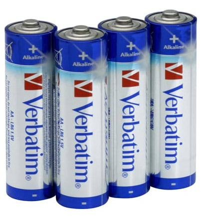 4-Pack AA Verbatim Högkvalitétsbatterier