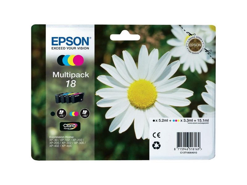 Epson No.18 Multipack 18 Bläckpatron