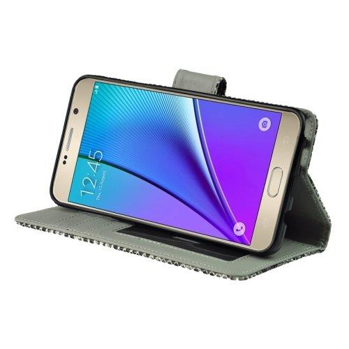 Flip fodral hållare & kreditkort till Samsung Galaxy Note 5