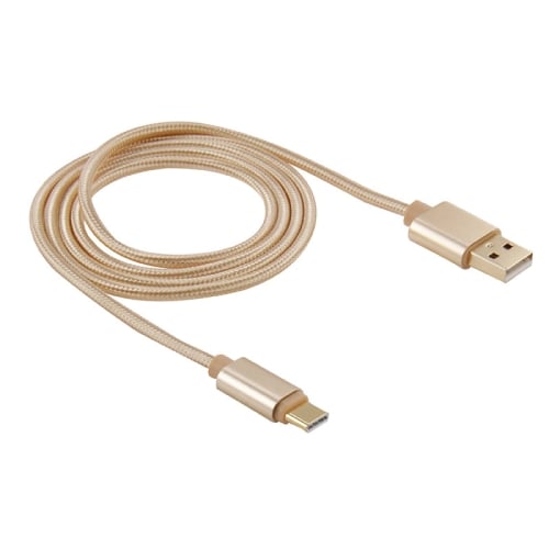 Usbkabel i nylontyg USB C 3.1 till USB 2.0