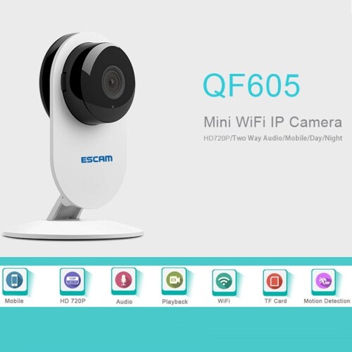 WiFi övervakningskamera ESCAM QF605 HD 720P