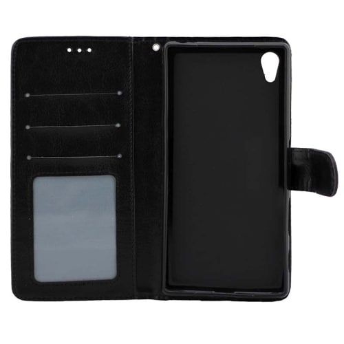 Flipfodral hållare & kreditkort till Sony Xperia Z5 Svart