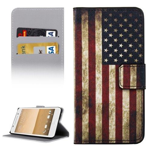 USA Retro Fodral med hållare och kreditkortsuttag HTC One A9