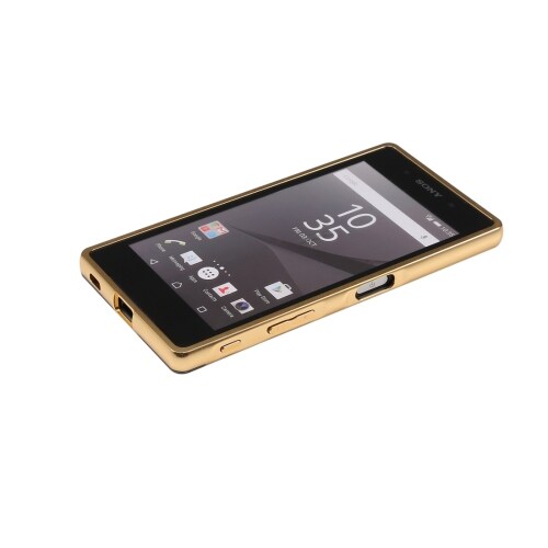 Mobilskal Metallfinish med Metall Bumper till Sony Xperia Z3 - Guld