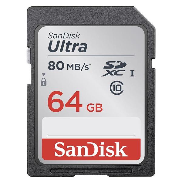 64GB SanDisk Ultra SDXC Class 10 UHS-I 140MB/s