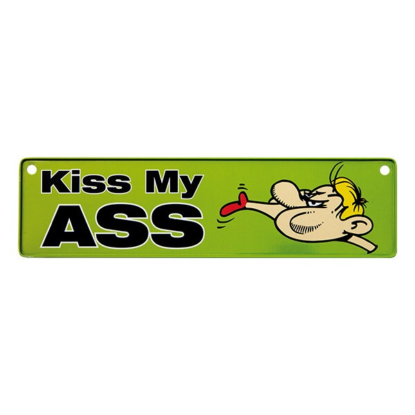 Bilskylt - Kiss My Ass