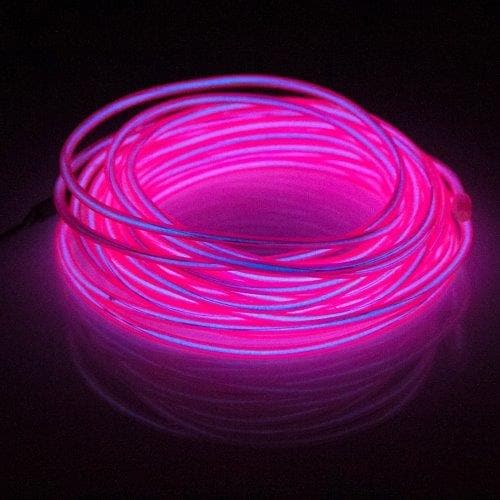 Neon Wire för bil - 5m vattentät Rosa färg