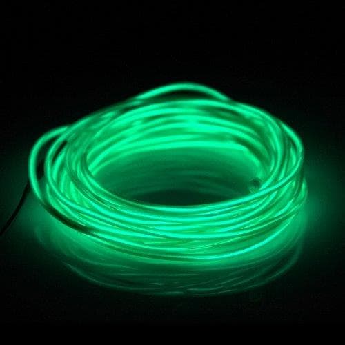 Neon Wire för bil - 5m vattentät Grön färg