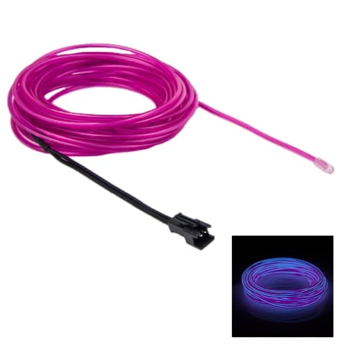 Neon Wire för bil - 5m vattentät Lila färg