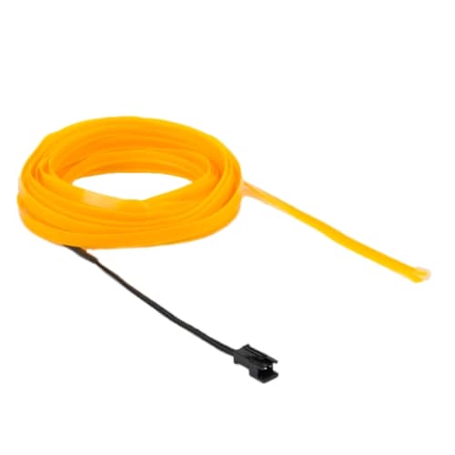 Neon Wire Flat för bil - 5m vattentät Orange färg