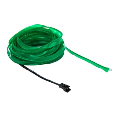 Neon Wire Flat för bil - 5m vattentät Grön färg