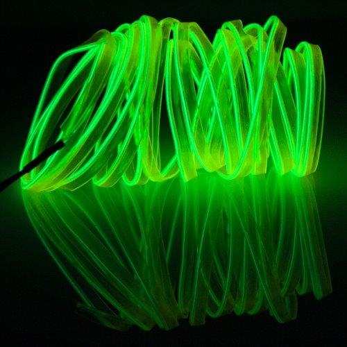 Neon Wire Flat för bil - 5m vattentät Gul färg