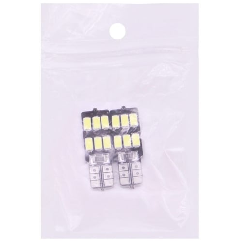 LED diodlampa T10/W5W 2,5W 6 LED 100 LM 5050 SMD CANBUS Vit färg - 2Pack