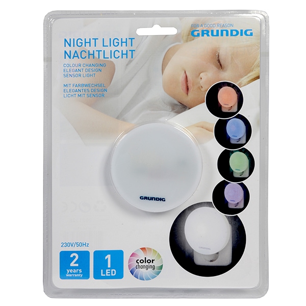 Grundig Nattlampa LED - Skiftar färg