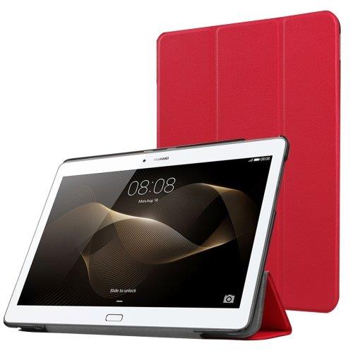 Fodral Trifold Huawei MediaPad M2 10 - Röd färg