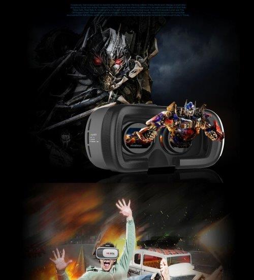 VR BOKS 2.0 3D Briller med Bluetooth & Remote - 3,5-6" skjerm