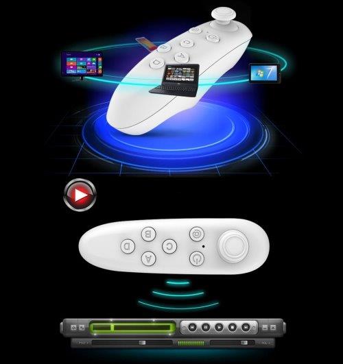 VR BOKS 2.0 3D Briller med Bluetooth & Remote - 3,5-6" skjerm