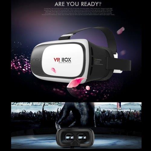 VR BOKS 2.0 3D Briller med Bluetooth & Remote - 3,5-6" skjerm