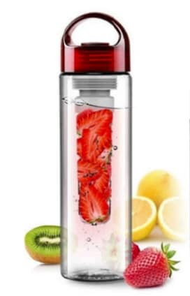 Flaska med fruktkolv - Röd design