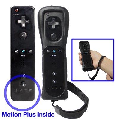 Wiimote Handkontroll med inbyggd Motionplus - Svart