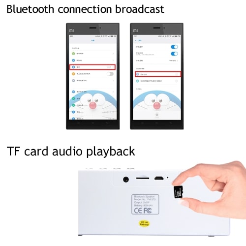 Multifunktionell Bluetooth högtalare med Mikrofon
