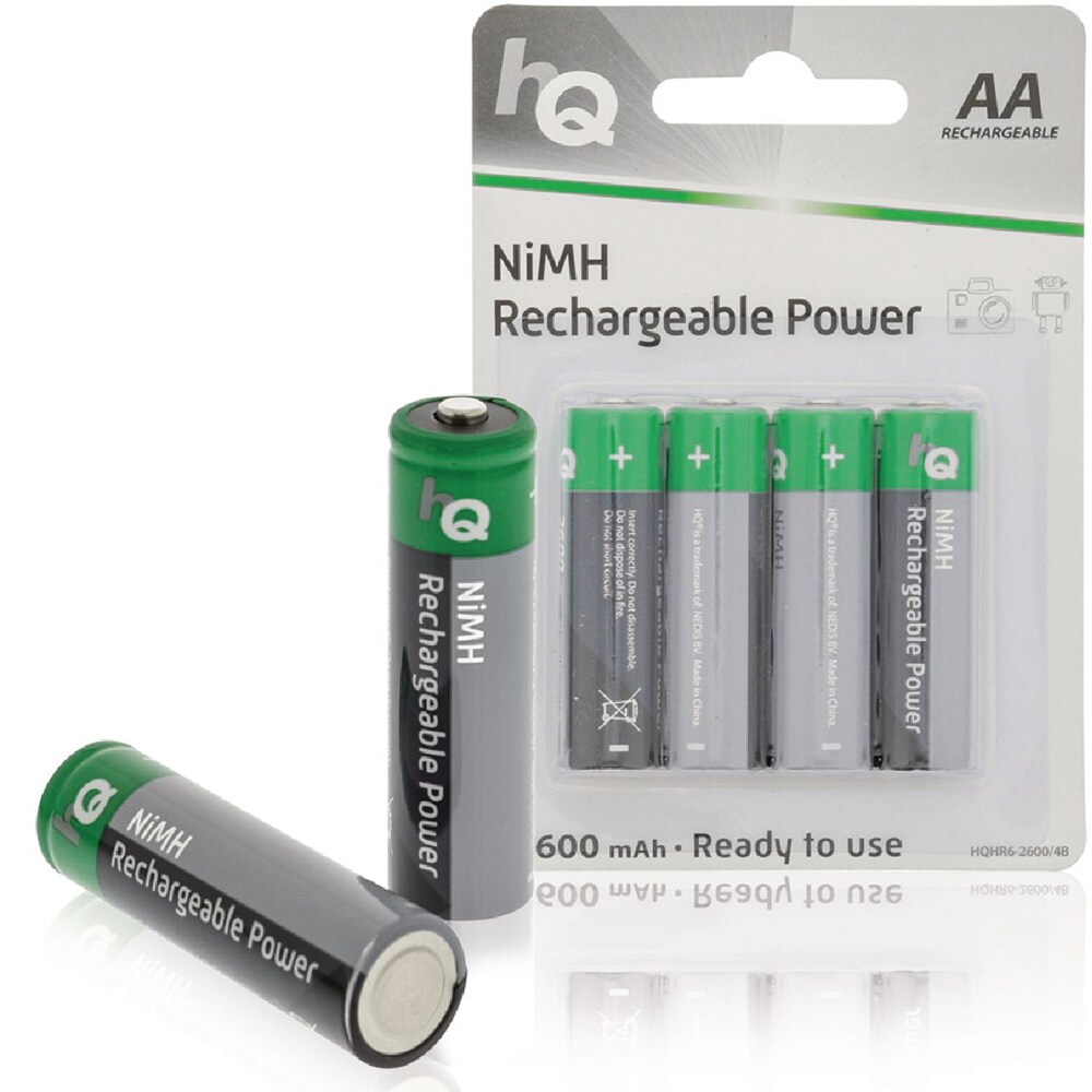 HQ Uppladdningsbara NiMH AA-batteri 2600mAh 4-pack