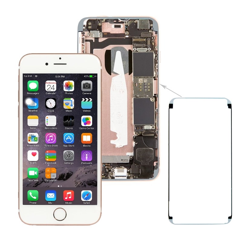 Vattentät ram runt batterilucka iPhone 6s - 5Pack