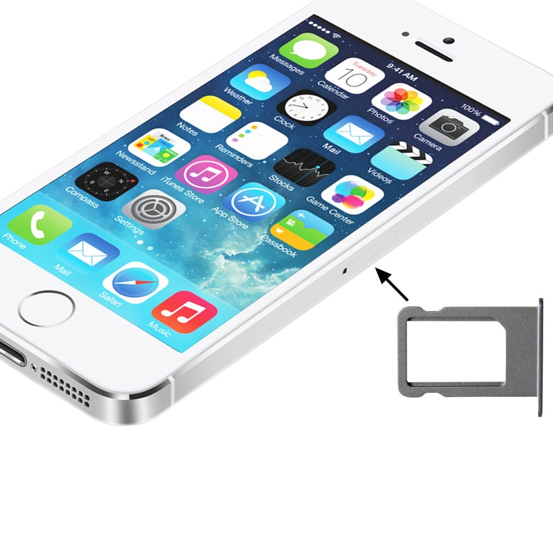 Simkortshållare iPhone 5S Silver