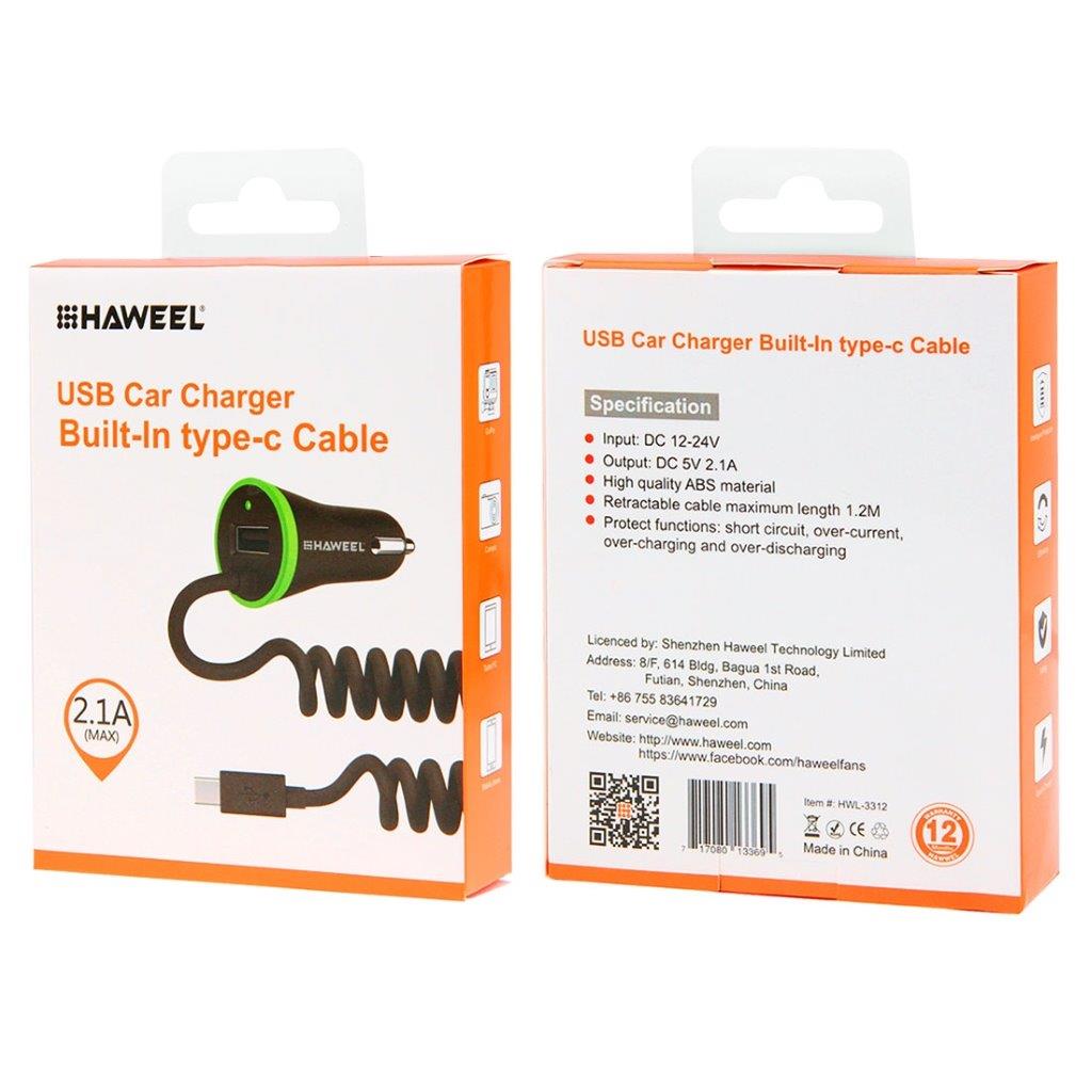 Billaddare USB 3.1 & USB 2.0 - 2,1Ah