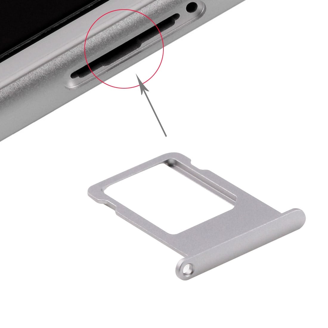Simkortshållare iPhone 6s Plus - Grå