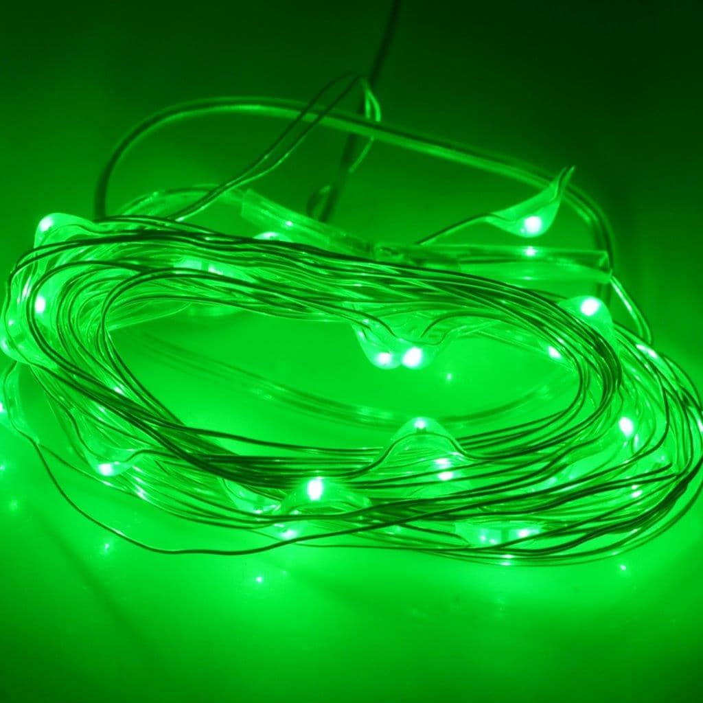 LED Ljusslinga 3m Batteridriven - Grönt ljus