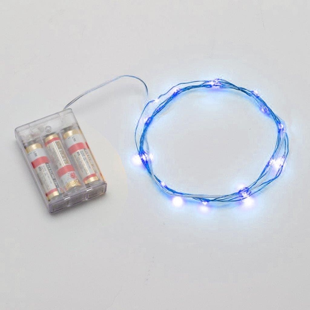 LED Ljusslinga 3m Batteridriven - Blått ljus