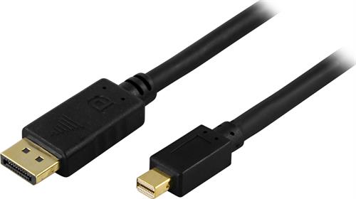 DisplayPort till Mini DisplayPort kabel, 20-pin ha-ha, 1m