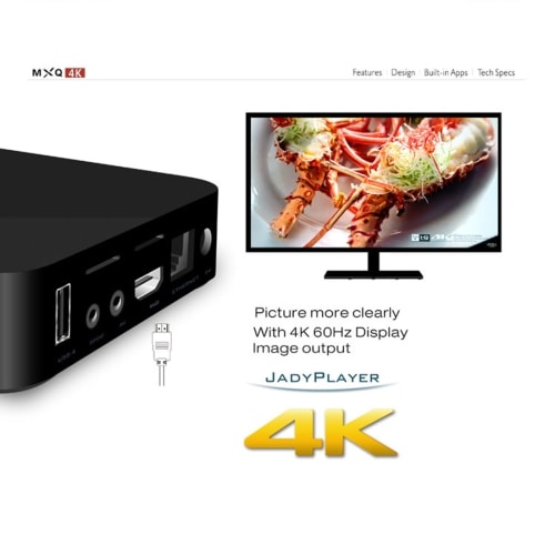 4K Full HD Mediaspelare RK3229 med fjärr -  HDMI, WiFi, Miracast, DLNA