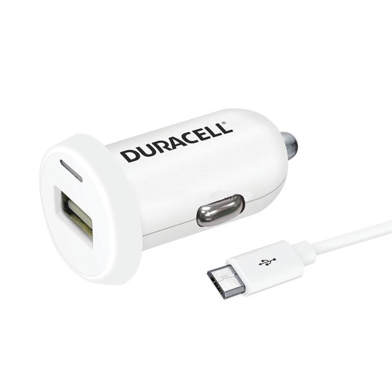 Duracell Billaddare USB 2,4A Vit