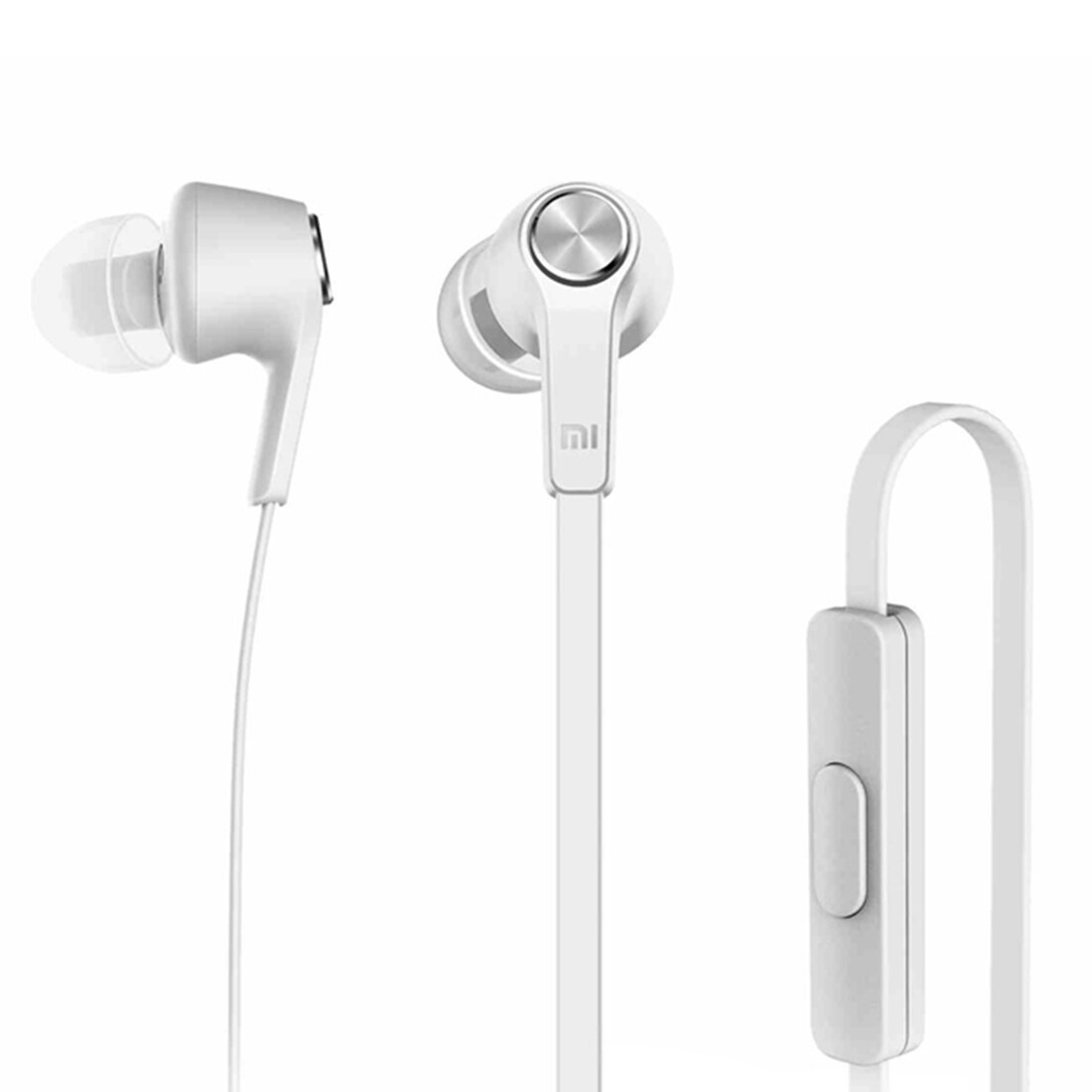 Original Xiaomi Piston In-Ear Stereo Bass hörlur med Fjärrkontroll - Silver