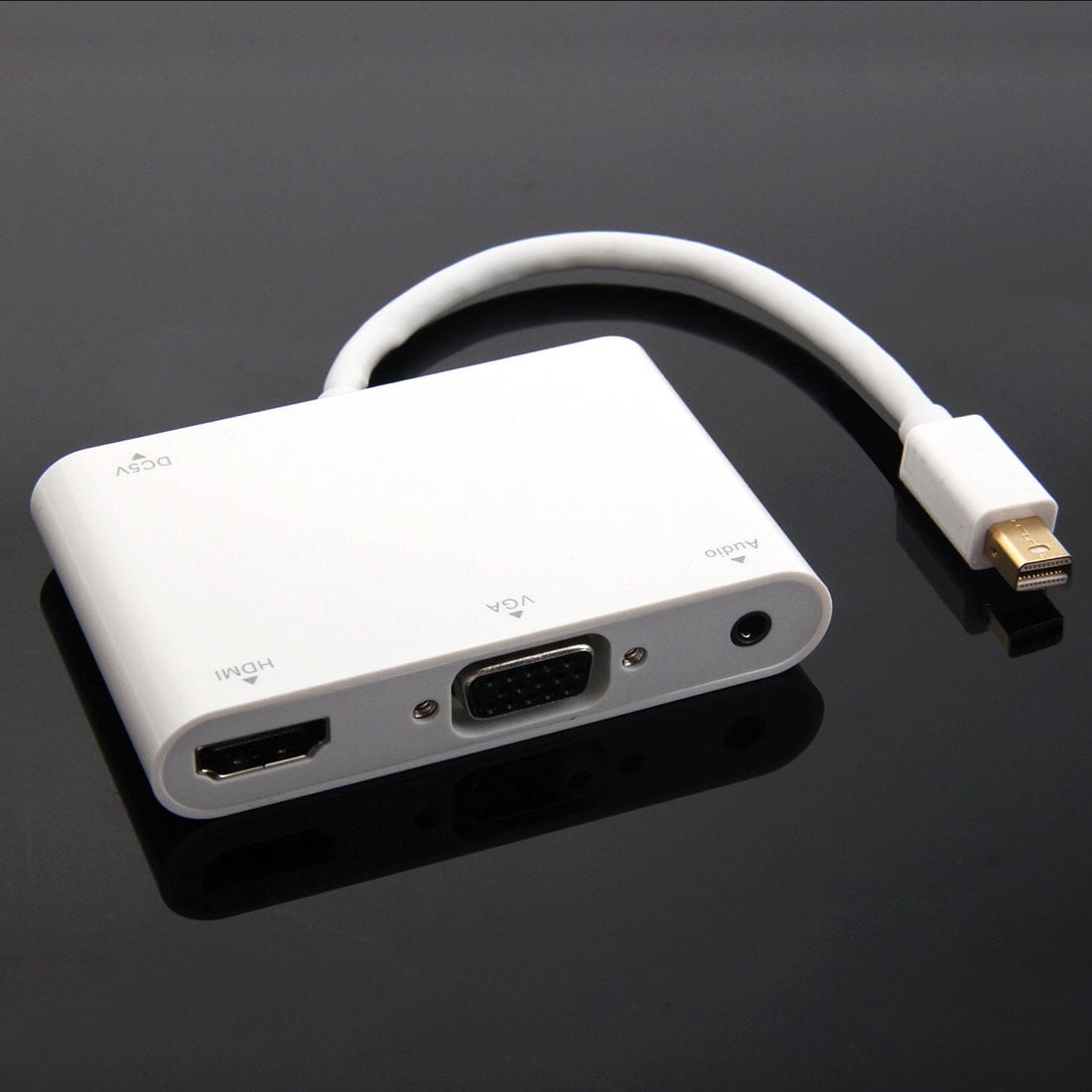 Mini Displayport till VGA / Audio / HDMI Adapter
